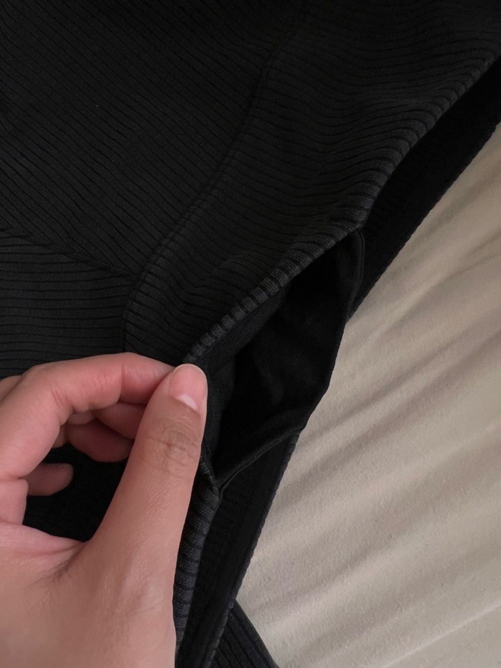 lululemon athletica Ribbed Wide-Leg Pants - Charcoal - Picture 3 of 5